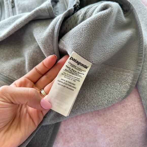 Patagonia Performance Better Sweater Hooded Fleece Jacket Feather Gray XS - Picture 6 of 7